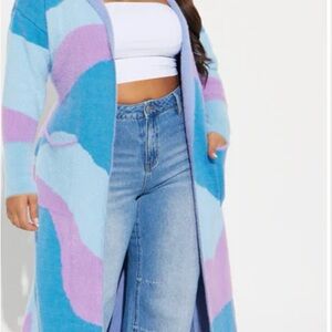 Colorful Women's Sweater Cardigan